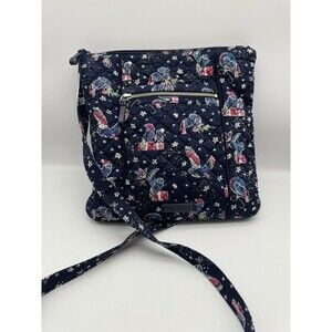 Vera Bradley Quilted Hipster Winter Owls Crossbody Shoulder Purse